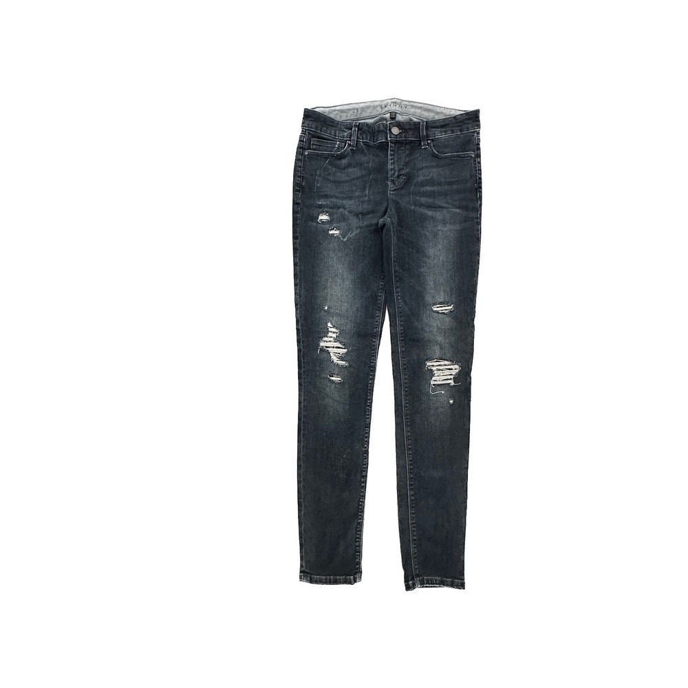 White House Black Market The Skinny Distressed Sequence Women's size 2 Blue jean
